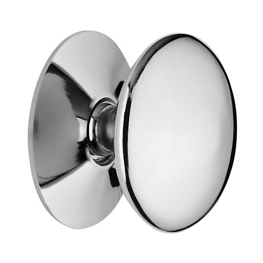 Wickes Victorian Door Knob Chrome 25mm Pack of 4 Wickes.co.uk