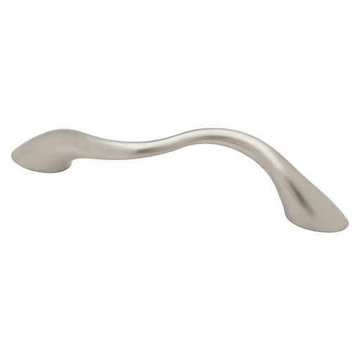 Wickes Wavy Designer Door Handle Matt Nickel 96mm Pack of 2 Wickes.co.uk