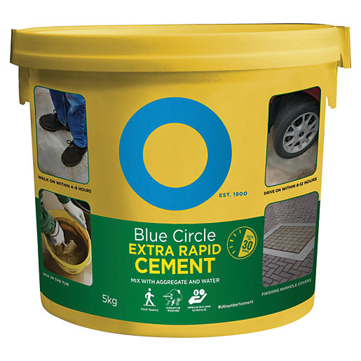 Blue Circle Extra Rapid Setting Cement - 5kg | Wickes.co.uk