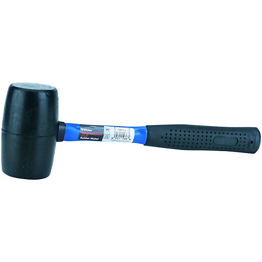 Wickes General Purpose Black Rubber Mallet 24oz Wickes.co.uk