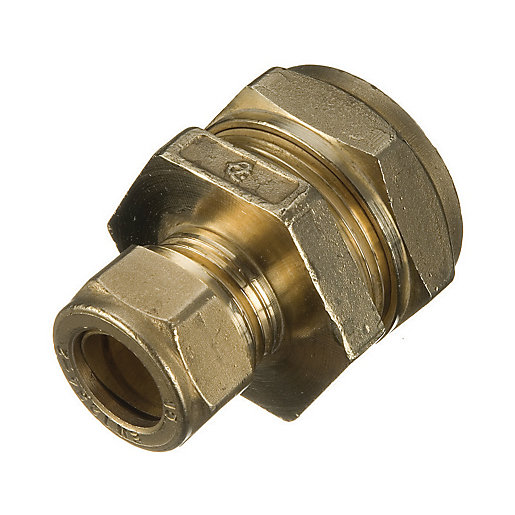 Wickes Brass Compression Reducer Coupling 22 x 15mm Wickes.co.uk