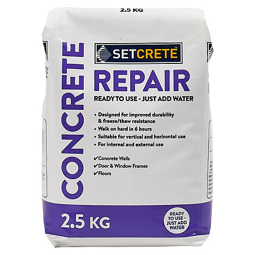 Setcrete Concrete Repair Mortar 2.5kg Wickes.co.uk