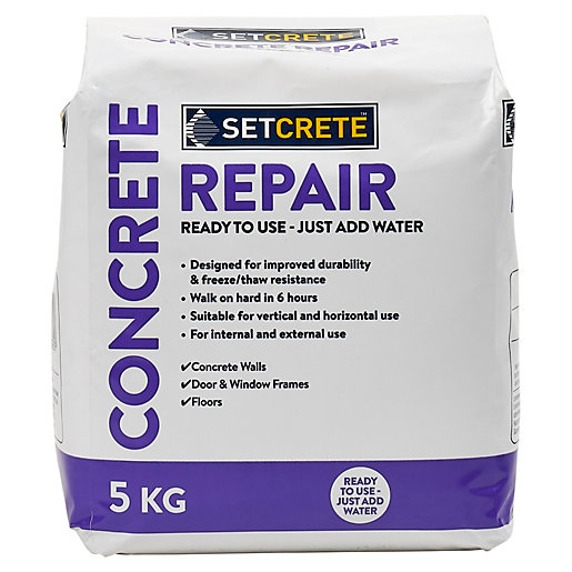 Setcrete Concrete Repair Mortar 5kg Wickes.co.uk