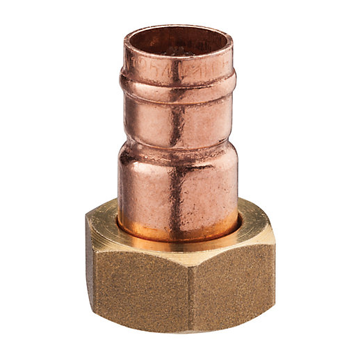 Primaflow Copper Solder Ring Tube Adaptor 3/4in X 22mm Wickes.co.uk