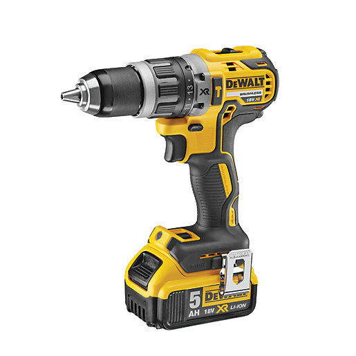 DEWALT DCD796P1GB 18V 5.0Ah XR Liion Brushless Cordless Hammer Drill