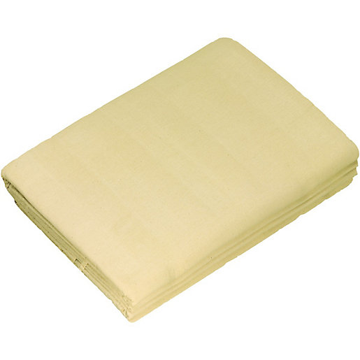 Wickes Heavy Duty Cotton Dust Sheets 3.6 x 2.7m Pack of 3 Wickes