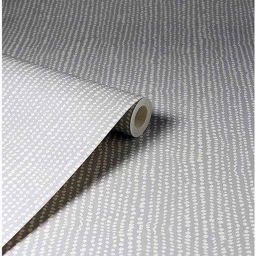 Arthouse Connection Dotty Grey Wallpaper 10.05m x 53cm