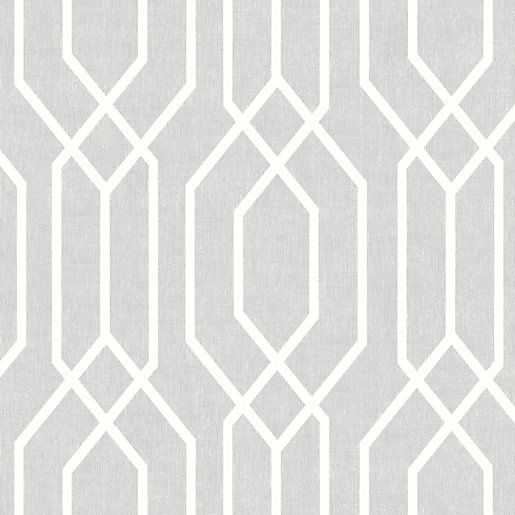 Arthouse New York Geo Light Grey Wallpaper 10.05m x 53cm