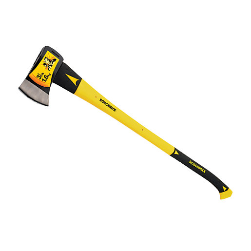 Roughneck Fibreglass Handle Felling Axe 3.5lb Wickes.co.uk