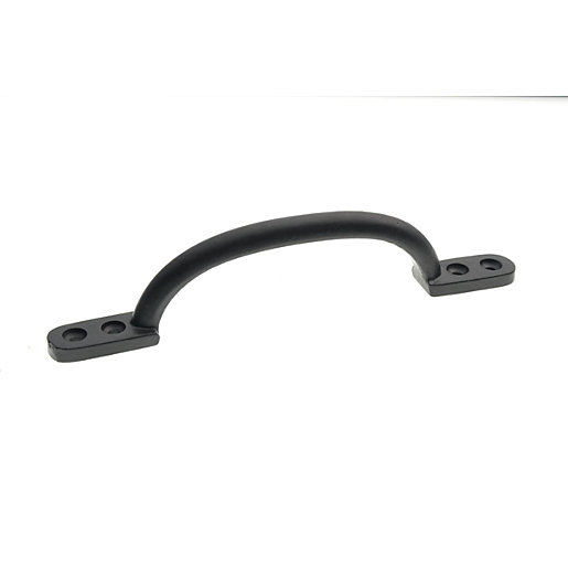 Wickes Bow Pull Door Handle Black 178mm Wickes.co.uk