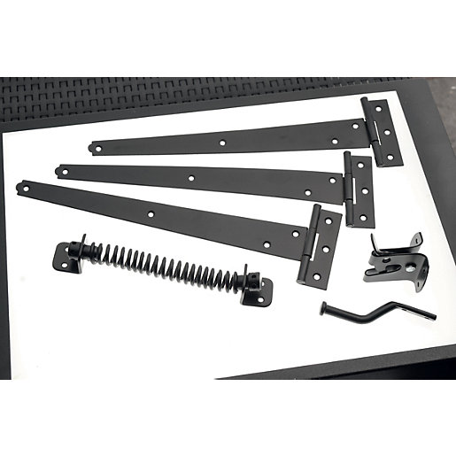 Wickes Garden Gate Hinge Kit Black Wickes Co Uk