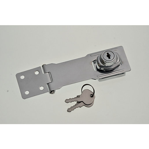 Wickes Locking Gate Hasp Galvanised 115mm Wickes Co Uk