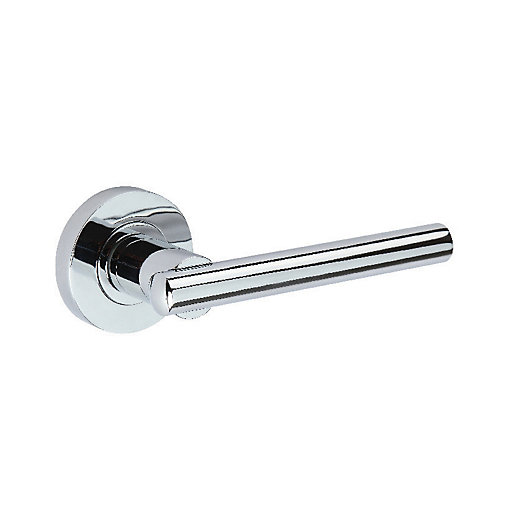 Wickes Dino Round Rose Door Handle Polished Chrome 1 Pair Wickes.co.uk