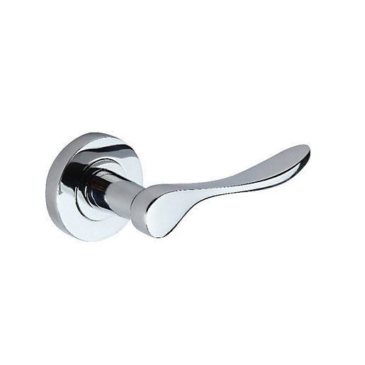 Wickes Elda Round Rose Door Handle Polished Chrome 1 Pair Wickes.co.uk