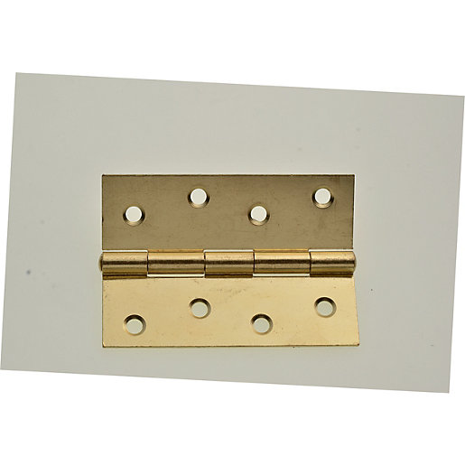Wickes Butt Hinge Brass 102mm Pack of 2 Wickes.co.uk
