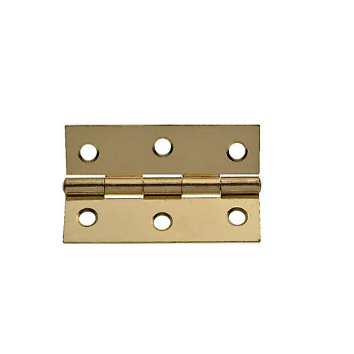 Wickes Butt Hinge Brass 76mm Pack of 20 Wickes.co.uk