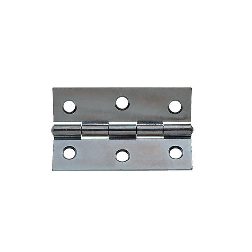 Wickes Butt Hinge Zinc Plated 76mm Pack of 20 Wickes.co.uk
