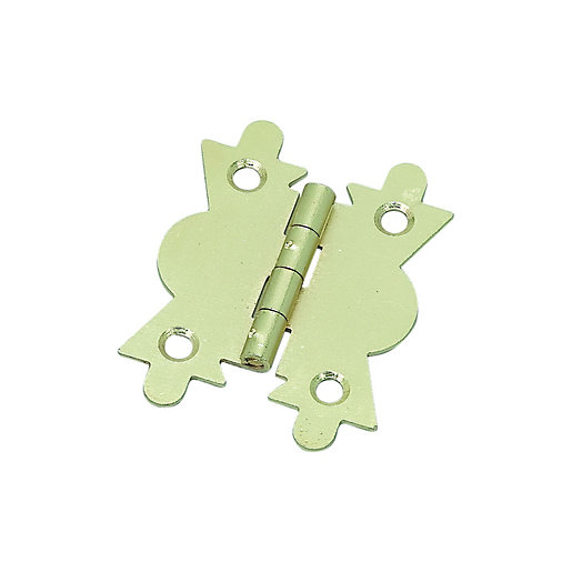 Wickes Butterfly Hinge Brass 51mm Pack of 2 Wickes.co.uk