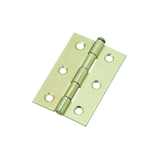Wickes Loose Pin Butt Hinge Brass 76mm Pack of 2 Wickes.co.uk