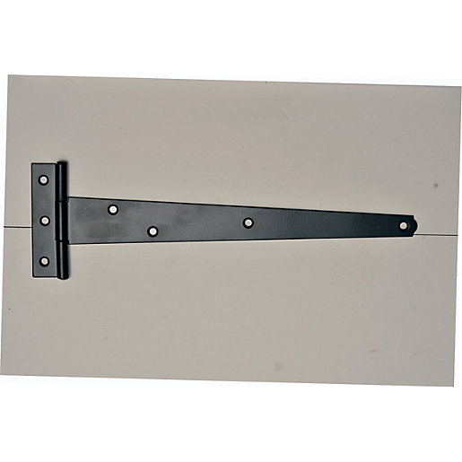 Wickes Medium Duty Tee Hinge Black Japanned 250mm Wickes.co.uk
