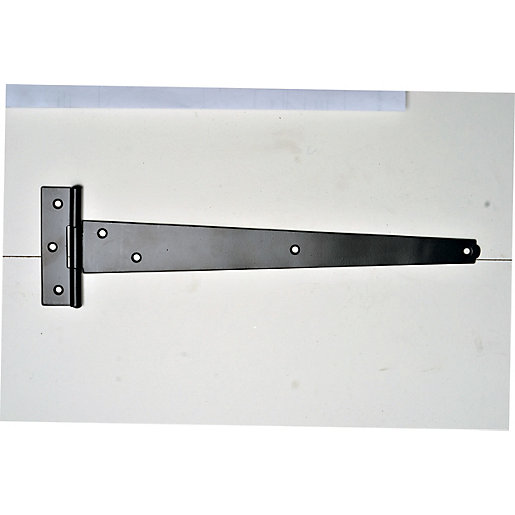 Wickes Medium Duty Tee Hinge Black Japanned 300mm Wickes.co.uk