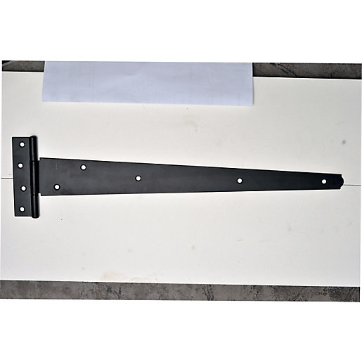 Wickes Medium Duty Tee Hinge Black Japanned 450mm Wickes.co.uk