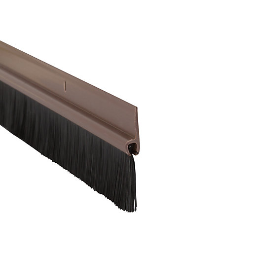 Wickes Door Brush Draught Excluder Brown 838mm Wickes Co Uk