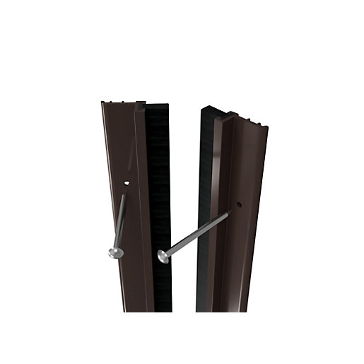 Wickes Full Door Pvc Draught Excluder Brown 5028mm Wickes Co Uk