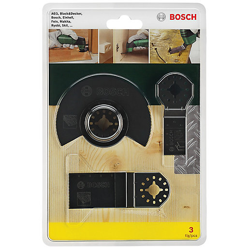 Bosch 3 Piece Multicutter Accessories Set Wickes.co.uk