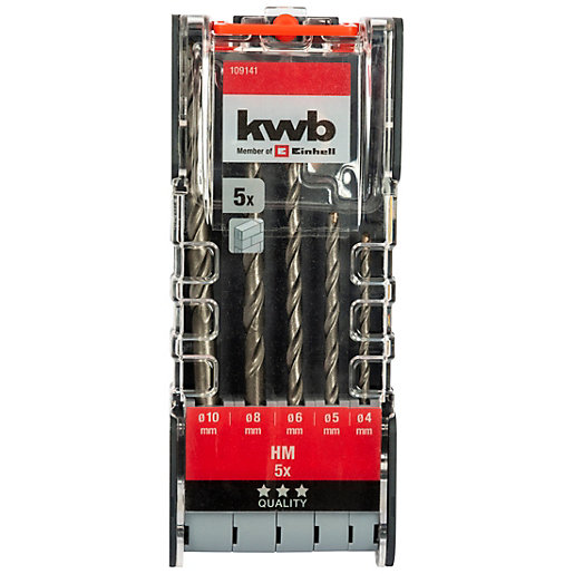 Einhell KWB 5 piece Masonry Drill Bit Set Wickes.co.uk