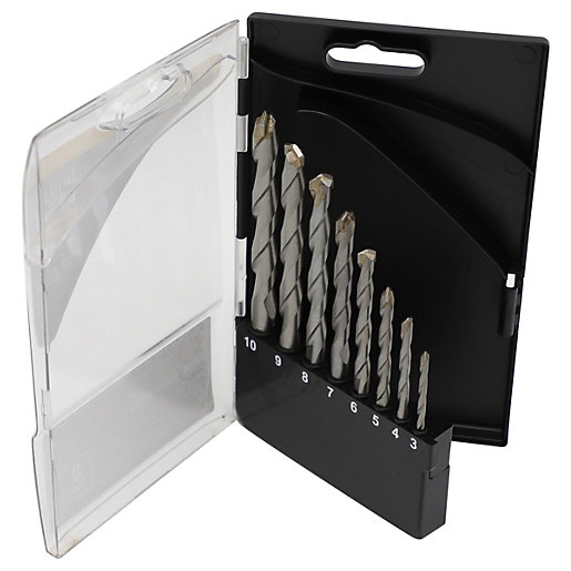 Wickes Masonry Drill Bit Set Pack of 8 Wickes.co.uk