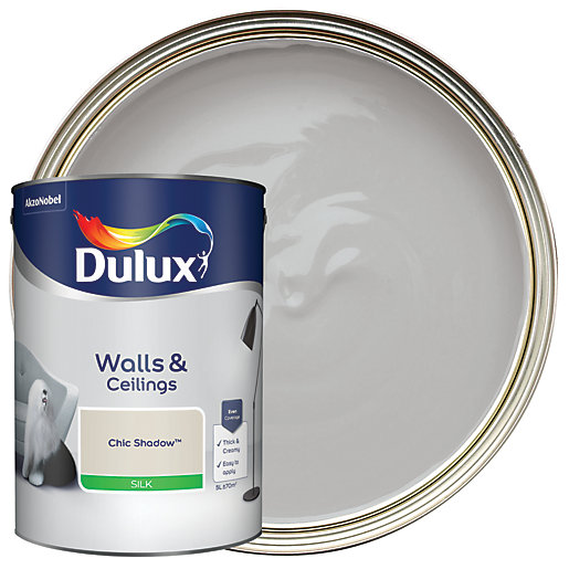 Dulux Chic Shadow Silk Emulsion Paint 5L Wickes.co.uk