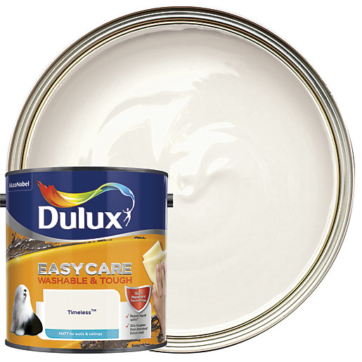 Dulux Easycare Washable Tough Matt Emulsion Paint Timeless 2 5l Wickes Co Uk