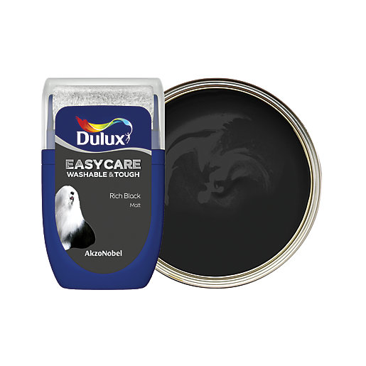 Dulux Easycare Washable & Tough Rich Black Paint Tester Pot 30ml