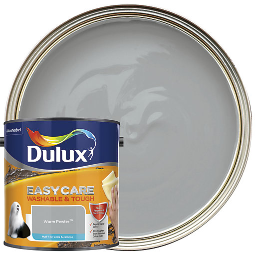 Dulux Easycare Washable & Tough Warm Pewter Matt Emulsion Paint 2