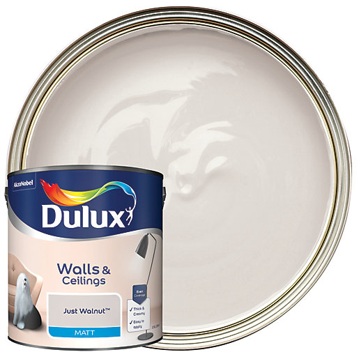 Dulux Just Walnut Matt Emulsion Paint 2 5l Wickes Co Uk