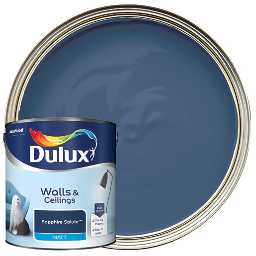 wallpapers Dulux Sapphire Salute Living Room dulux sapphire salute matt emulsion paint 2 5l