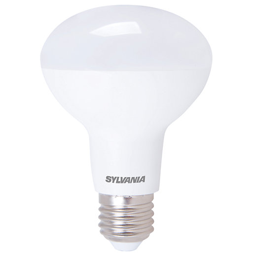 sylvania led non dimmable frosted r80 reflector e27 light bulb 9w