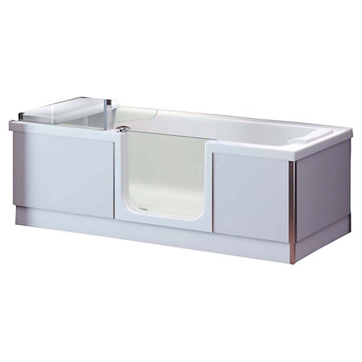 Wickes Style Right Hand Easy Access Bath 1800 x 800mm Wickes.co.uk