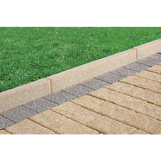 Marshalls Drivesett Argent Coarse Edging Stone Natural 63 x 150 x