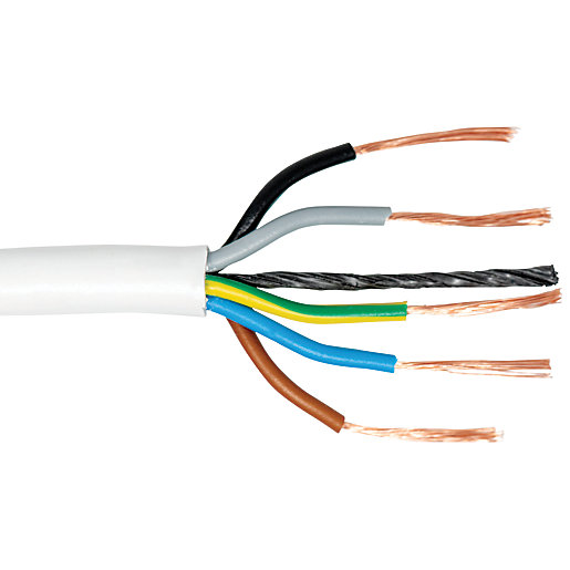 5 Core Heat Resistant Flexible Cable 0 75mm 3095y White 10m Wickes Co Uk Get contact details & address of companies manufacturing and supplying flexible core cable, flex cable, flexible wires across india. 5 core heat resistant flexible cable 0 75mm 3095y white 10m