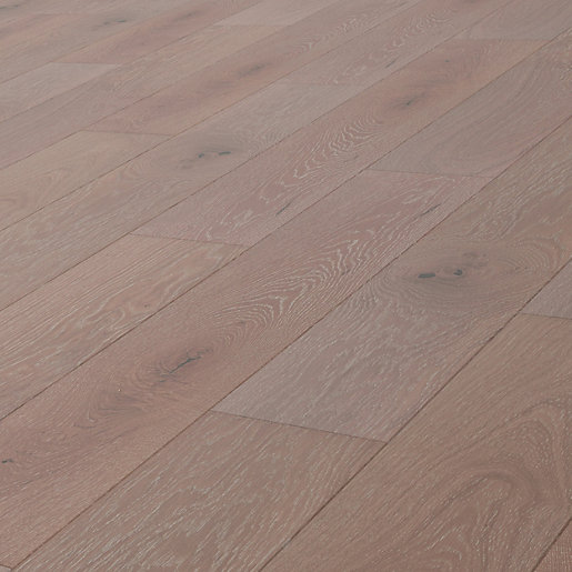 W by Woodpecker Beach Washed Oak Engineered Wood Flooring 1.08m2 Wickes.co.uk