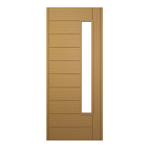 JCI Ultimate Stockholm External Oak Glazed Door 1981 x 838mm Wickes.co.uk