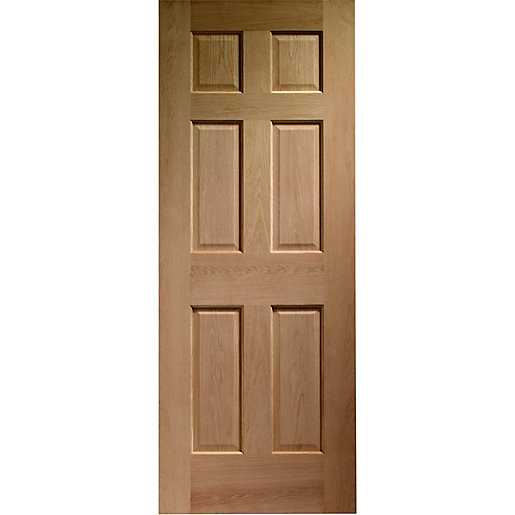 Wickes Colonial External Oak Door 6 Panel 1981 x 762mm Wickes.co.uk