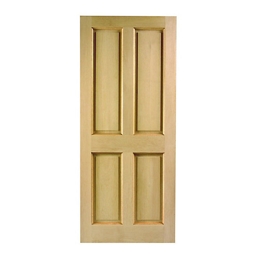 Wickes London External Oak Door 4 Panel 2032x813mm Wickes.co.uk