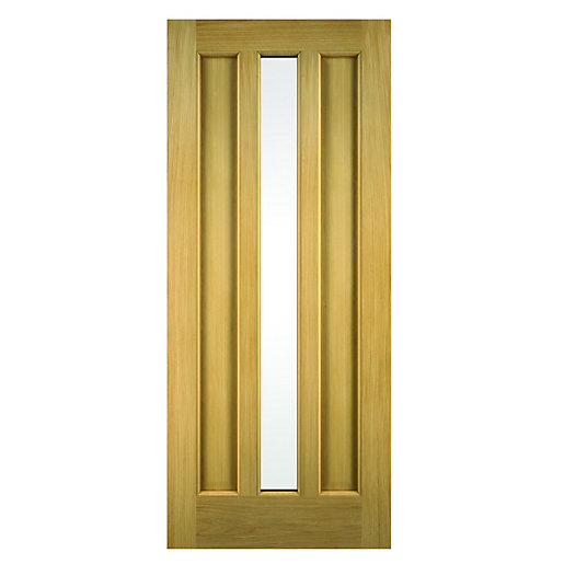 Wickes York External Oak Door Glazed 2032 x 813mm Wickes.co.uk