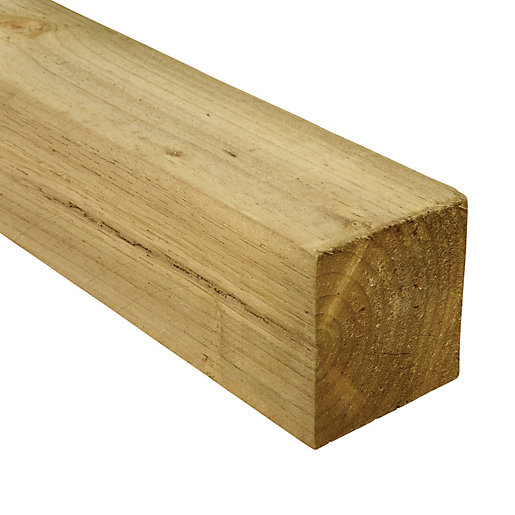 Incised Timber Fence Post 100x100mmx2.1m Wickes.co.uk
