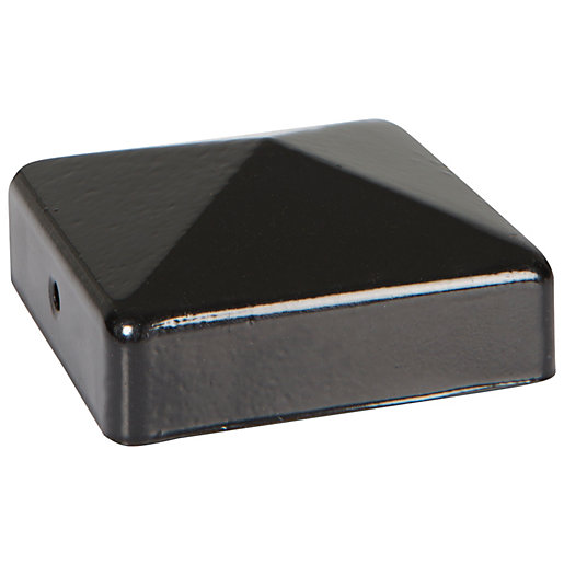 DuraPost Anthracite Grey Post Cap with Bracket 75mm x 75mm Wickes.co.uk