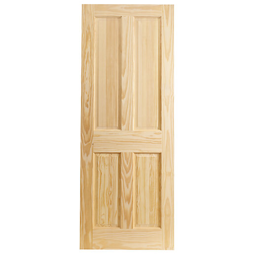Wickes Skipton Clear Pine 4 Panel Internal Fire Door Wickes.co.uk