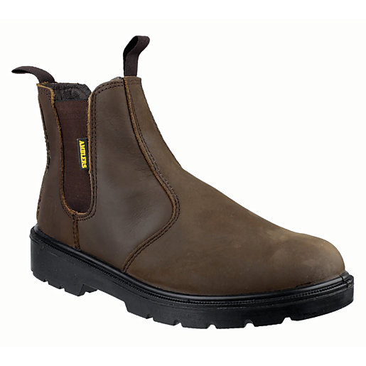 Amblers Safety FS128 Dealer Safety Boot - Brown Size 9 | Wickes.co.uk